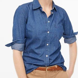 J Crew Chambray Shirt Size Large